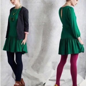 Anthropologie Meadow Rue Green Dress/Tunic